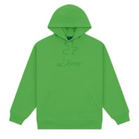 DIME CURSIVE LOGO HOODIE KELLY GREEN