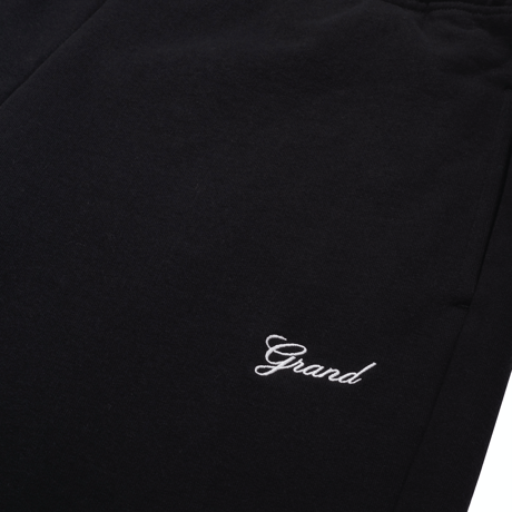GRAND COLLECTION SCRIPT SWEATPANTS BLACK