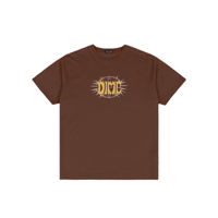 DIME HOLY TEE DARK BROWN