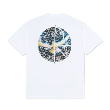 POLAR SKATE CO. SEARCHING FOR PEACE FILL LOGO TEE WHITE