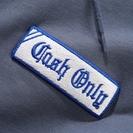 CASH ONLY SERVICE ZIP-THRU HOOD WASHED STONE NAVY