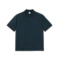 POLAR SKATE CO. STRIPE SURF POLO SHIRT NEPTUNE BLUE