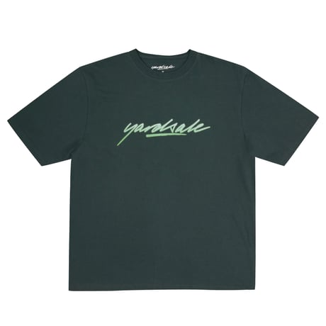 YARDSALE SCRIPT TEE GREEN