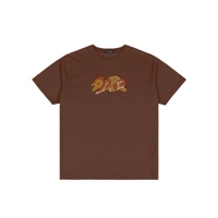 DIME MURAL TEE DARK BROWN