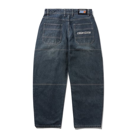 CASH ONLY ALEKA DENIM JEANS STREAKY NAVY WASH