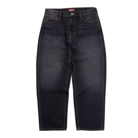 HELLRAZOR BAGGIE DENIM PANTS FADE BLACK