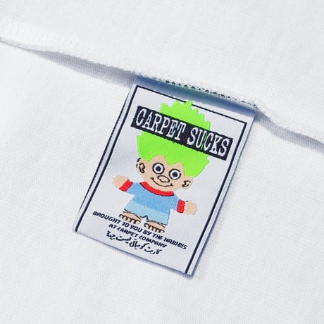 CARPET COMPANY MISPRINT RHINESTONE TEE WHITE