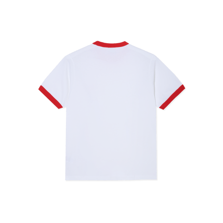 POLAR SKATE CO. RINGER TEE WHITE / RED