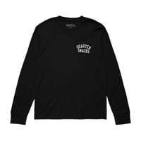 QUARTERSNACKS PRINTED THERMAL LONGSLEEVE TEE BLACK