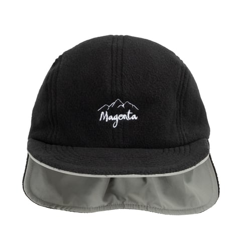 MAGENTA REVERSIBLE FLAT HAT NATURAL / BLACK