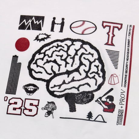 PROV'S THHEME BRAIN TEE WHITE