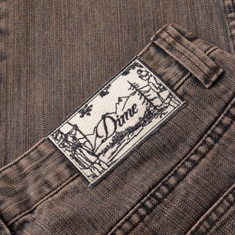 DIME RELAXED DENIM PANTS PREMIUM BROWN