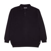 GX1000 POLO KNIT LONG SLEEVE BLACK