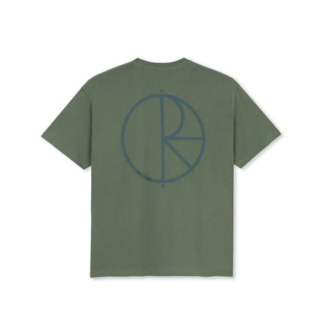 POLAR SKATE CO. STROKE LOGO TEE JADE GREEN/DARK GREEN