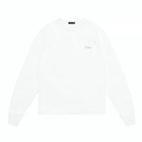 DIME CLASSIC SMALL LOGO LS TEE WHITE