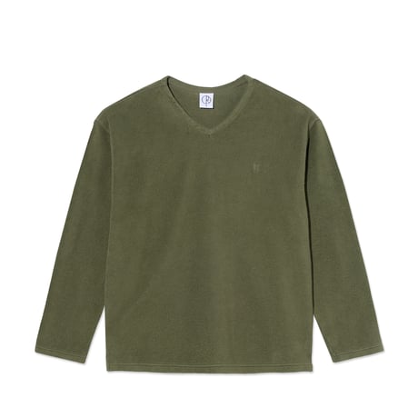 POLAR SKATE CO. SCOTT SWEATER ARMY GREEN