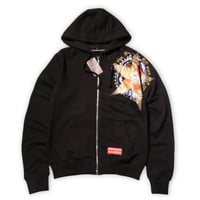 NIGHT WEAR X PROV DEER ZIP HOODIE BLACK