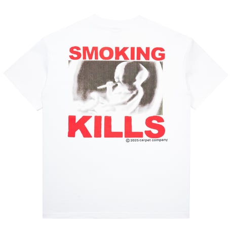 CARPET COMPANY SMOKING KILLS TEE WHITE