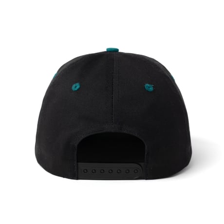 QUARTERSNACKS JOURNALIST CAP BLACK/GREEN