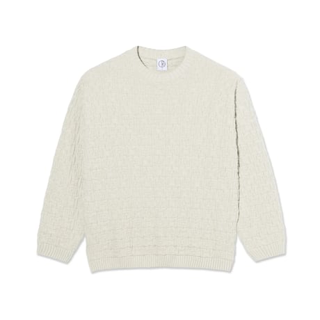 POLAR SKATE CO. ALEX SWEATER IVORY GREY MELANGE