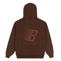BRONZE 56K B LOGO PUFF PRINT HOODIE BROWN
