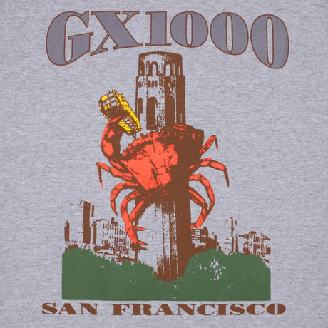 GX1000  CRAB TEE HEATHER GREY
