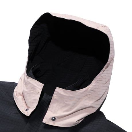 CARPET COMPANY RAIN JACKET REVERSIBLEHOOD BLACK