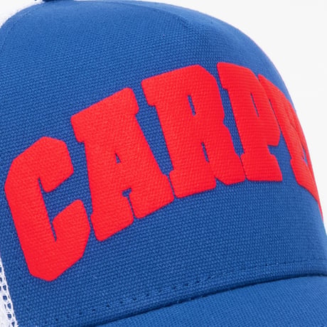 CARPET COMPANY VARSITY TRUCKER HAT BLUE