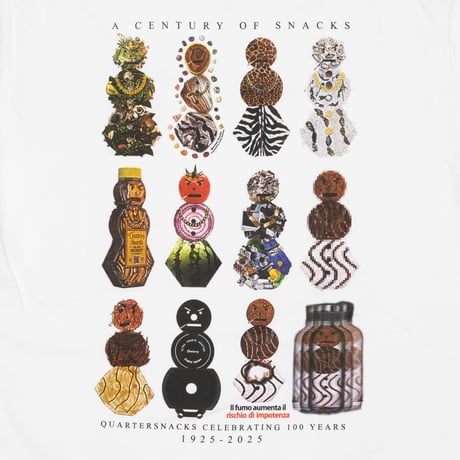 QUARTERSNACKS ANNIVERSARY TEE WHITE