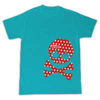 FUCK THIS INDUSTRY POLKA TEE TEAL