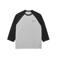 POLAR SKATE CO. 3/4 SLEEVE TEE BLACK / SILVER