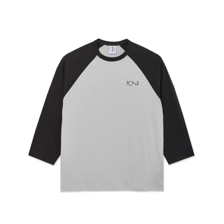 POLAR SKATE CO. 3/4 SLEEVE TEE BLACK / SILVER