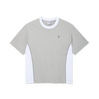 POLAR SKATE CO. SURF PANEL TEE SILVER / WHITE