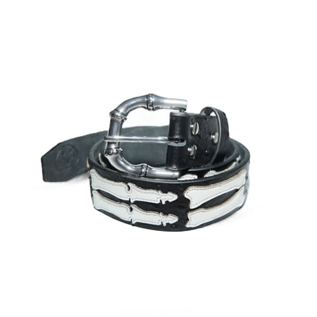 STINGWATER SKELETON BONES BELT BLACK