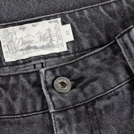 DIME CLASSIC DENIM SHORTS FADED BLACK
