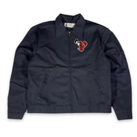 PEELS GIRL LOGO SLASH POCKET JACKET NAVY
