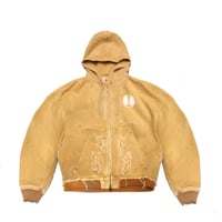 STINGWATER KOWBOY ZIP UP HOODIE BROWN CANVAS
