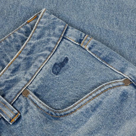 DIME RELAXED DENIM PANTS SANDBLASTED INDIGO