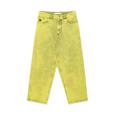 POLAR SKATE CO. BIG BOY PANTS DEMON CHILD LEMON BLACK