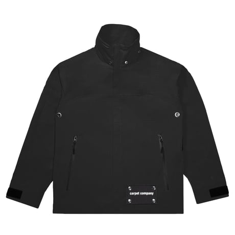 CARPET COMPANY RAIN JACKET REVERSIBLEHOOD BLACK