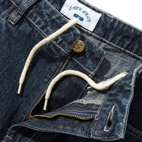 CASH ONLY ALEKA DENIM JEANS STREAKY NAVY WASH