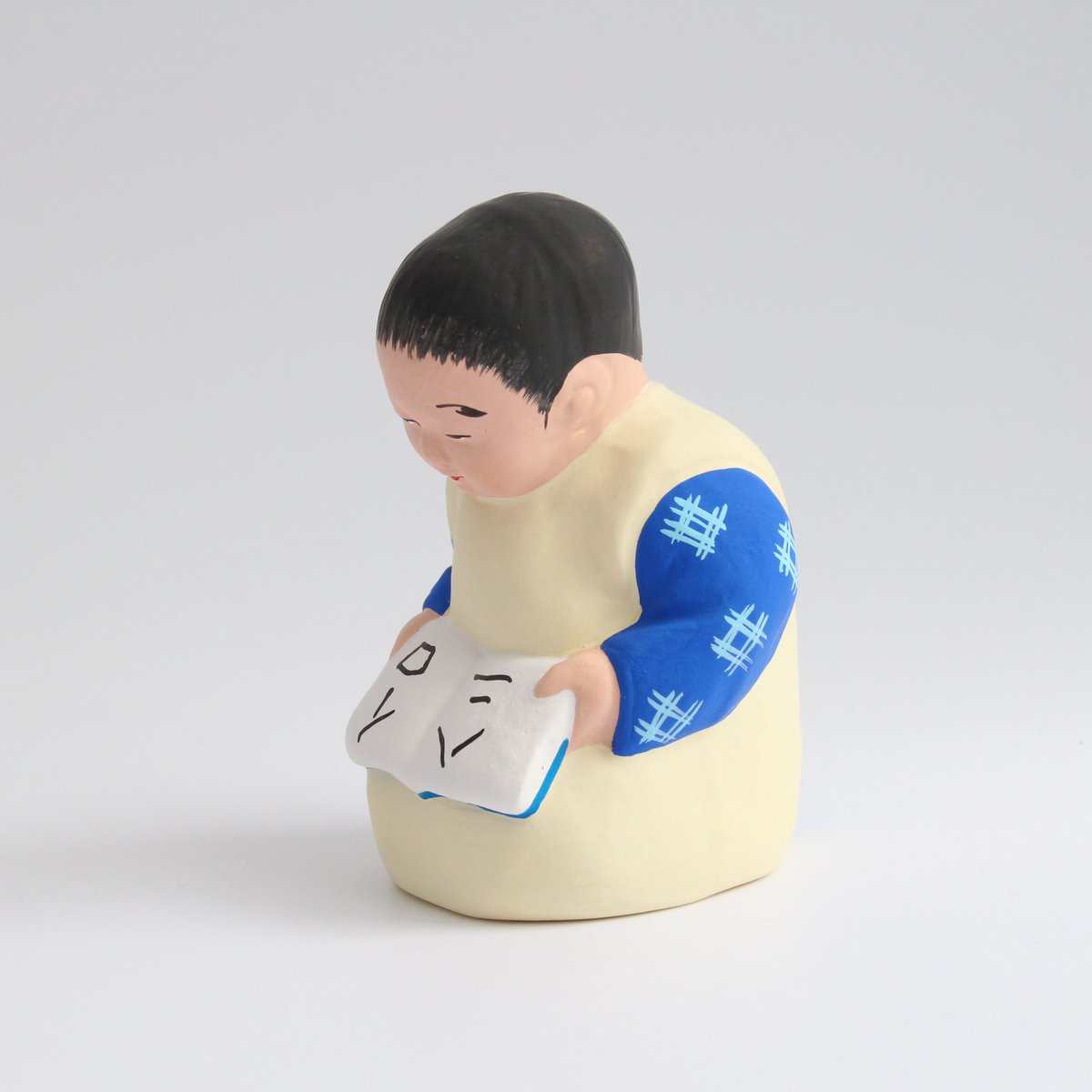 筑芳津屋埼人形？ 女性と子供 人気 本読み童人形 | 筑前津屋崎人形巧房