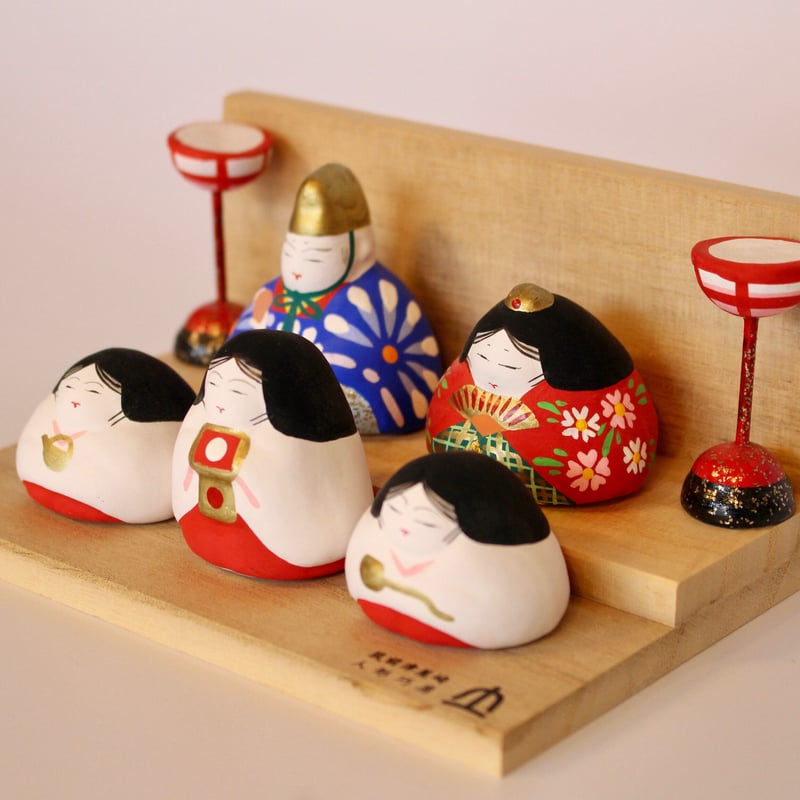 豆ひな五人揃い | 筑前津屋崎人形巧房ネットストア【公式】
