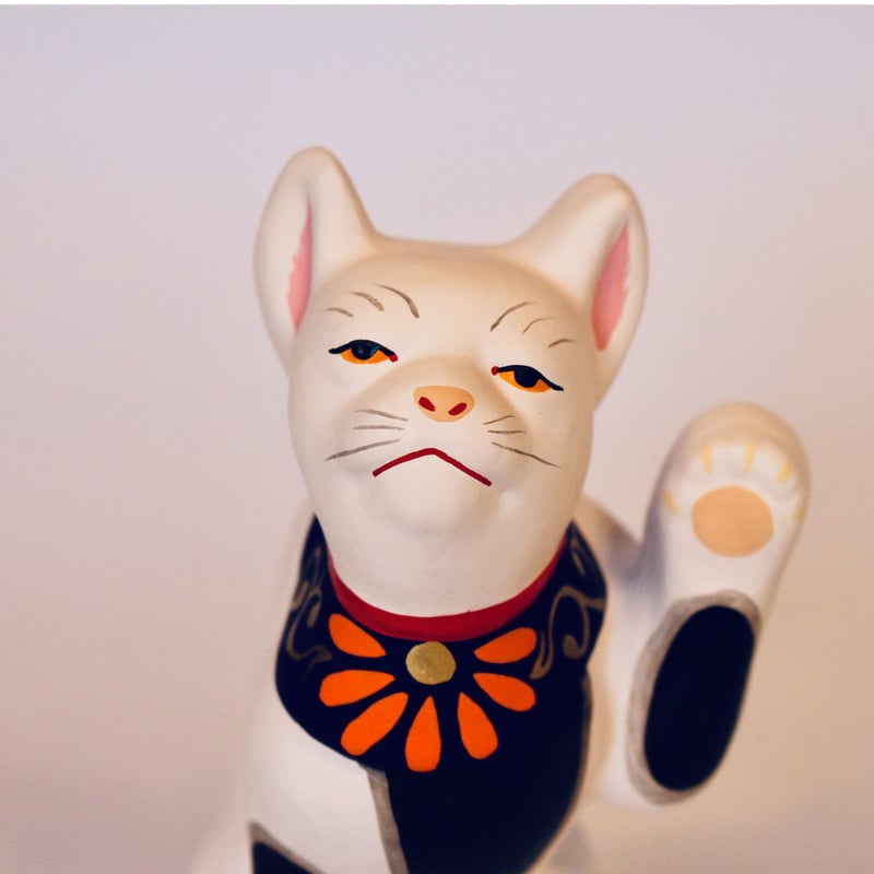 招き猫人形 招き猫 星に願いを (ちりめん多色) | 江戸木目込み【招き猫】 ｜ARTISAN 置物