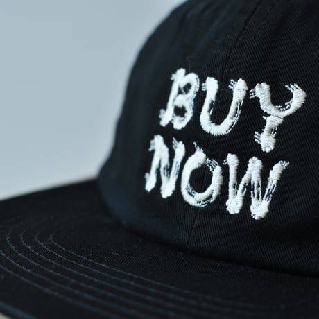 文字ART刺繍キャップ｜BUY NOW｜ブラック