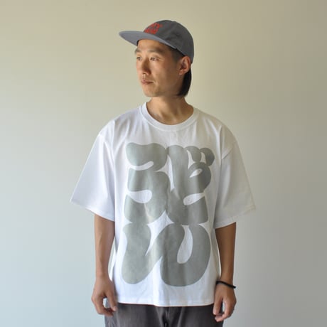 文字ARTプリントTシャツ｜うどん｜ホワイト