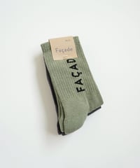 Façade / RIBBED COTTON TUBE SOCKS 2PC