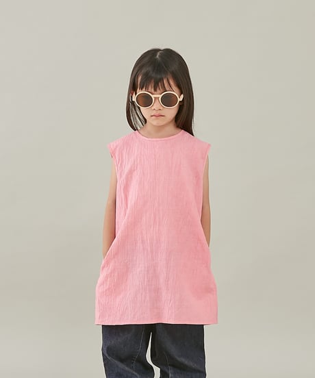 MOUN TEN. / LINEN BLEND NOSLEEVE TUNIC