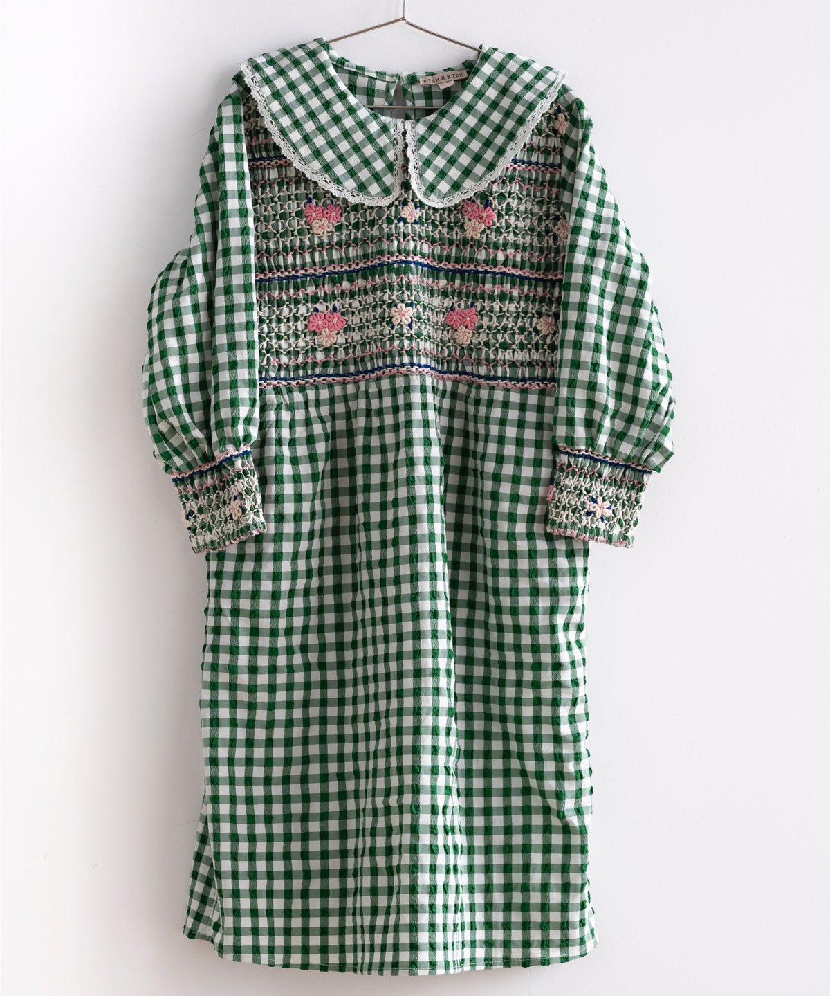 ワンピース FISH&KIDS PATCHWORK DRESS WITH COLLAR