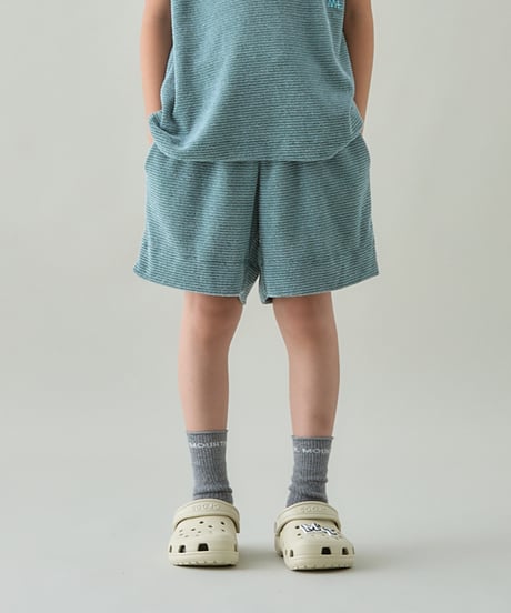 MOUN TEN. / PILE BORDER HALF PANTS